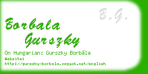 borbala gurszky business card