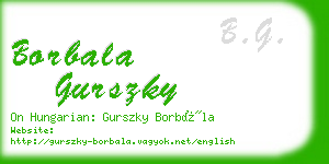 borbala gurszky business card